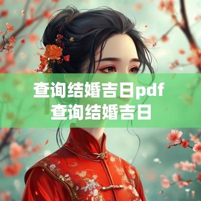 查询结婚吉日pdf 查询结婚吉日
