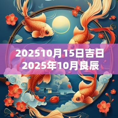 202510月15日吉日 2025年10月良辰吉日