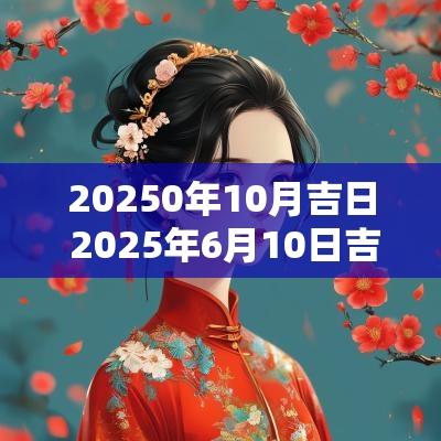 20250年10月吉日 2025年6月10日吉日