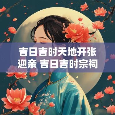 吉日吉时天地开张迎亲 吉日吉时宗祠入伙