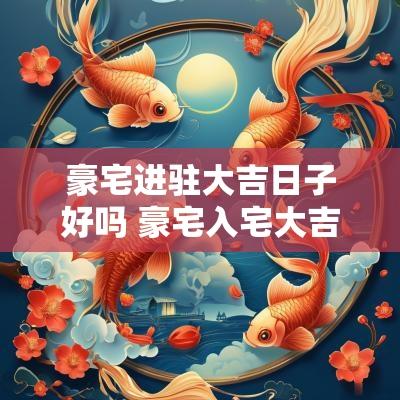 豪宅进驻大吉日子好吗 豪宅入宅大吉