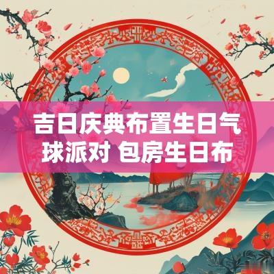 吉日庆典布置生日气球派对 包房生日布置气球场景