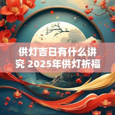 供灯吉日有什么讲究 2025年供灯祈福吉日