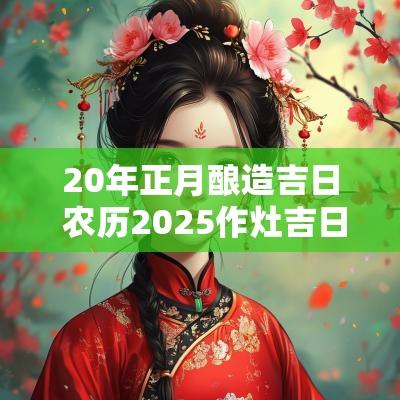 20年正月酿造吉日 农历2025作灶吉日