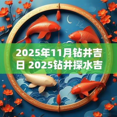2025年11月钻井吉日 2025钻井探水吉日