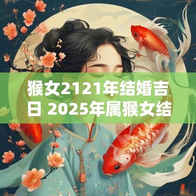 猴女2121年结婚吉日 2025年属猴女结婚吉日