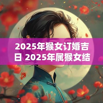 2025年猴女订婚吉日 2025年属猴女结婚最佳日期