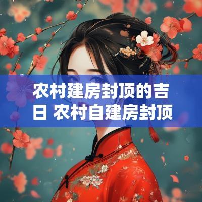 农村建房封顶的吉日 农村自建房封顶吉日怎么选