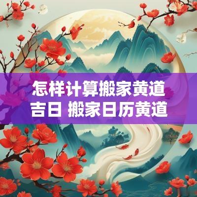 怎样计算搬家黄道吉日 搬家日历黄道吉日查询
