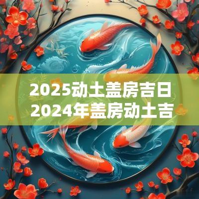 2025动土盖房吉日 2025年盖房动土吉日一览表