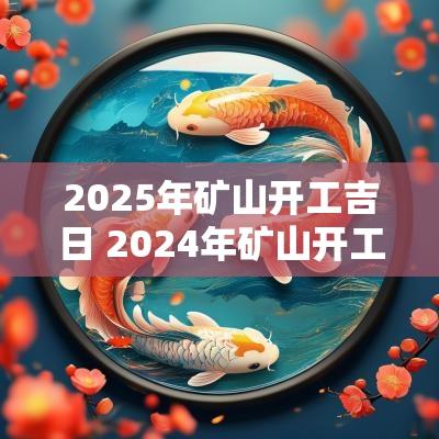 2025年矿山开工吉日 2025年矿山开工吉日和时间