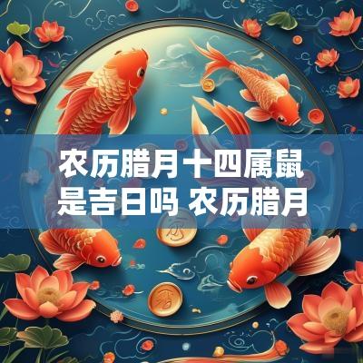 农历腊月十四属鼠是吉日吗 农历腊月十四属什么生肖