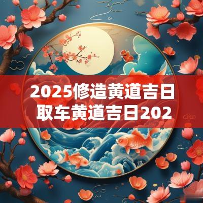 2025修造黄道吉日 取车黄道吉日2025