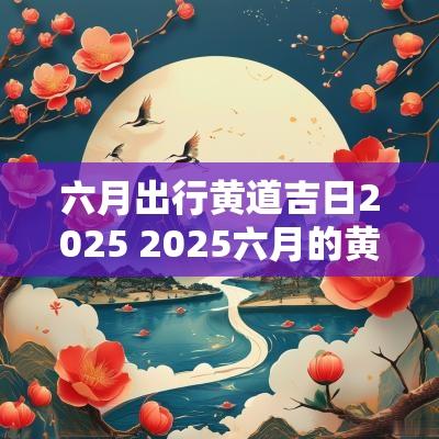 六月出行黄道吉日2025 2025六月的黄道吉日