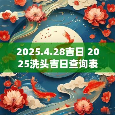 2025.4.28吉日 2025洗头吉日查询表