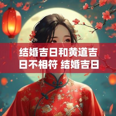 结婚吉日和黄道吉日不相符 结婚吉日跟黄历不符