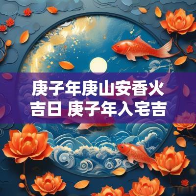 庚子年庚山安香火吉日 庚子年入宅吉日吉时