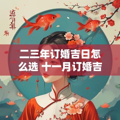 二三年订婚吉日怎么选 十一月订婚吉日一览表