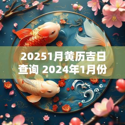 20251月黄历吉日查询 2025年1月份黄历吉日查询表