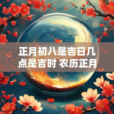正月初八是吉日几点是吉时 农历正月初八吉日吉时查询