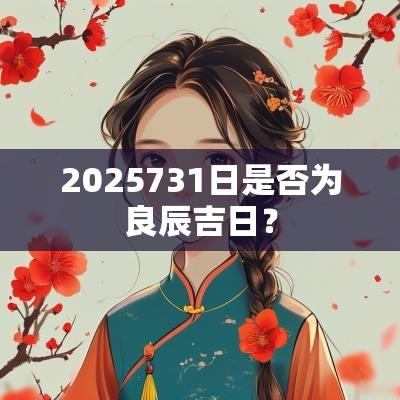 2025731日是否为良辰吉日？