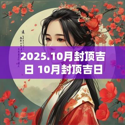 2025.10月封顶吉日 10月封顶吉日