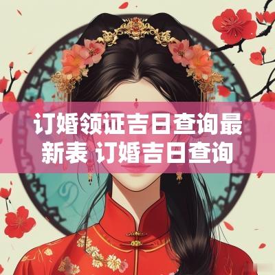 订婚领证吉日查询最新表 订婚吉日查询2025
