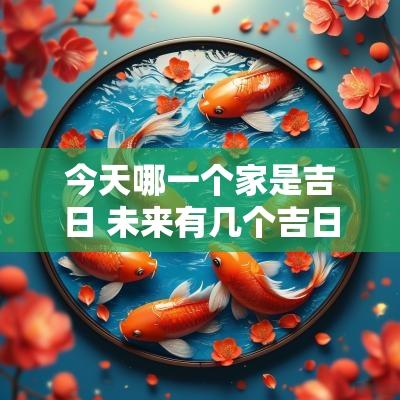 今天哪一个家是吉日 未来有几个吉日