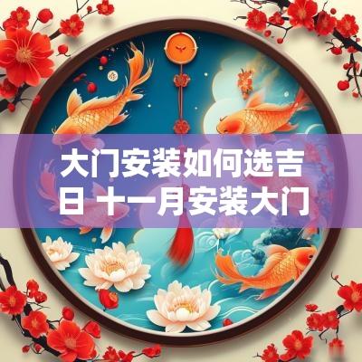 大门安装如何选吉日 十一月安装大门的吉日