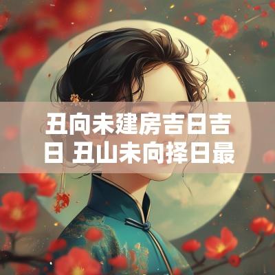 丑向未建房吉日吉日 丑山未向择日最佳吉日