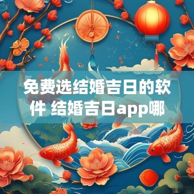 免费选结婚吉日的软件 结婚吉日app哪个好