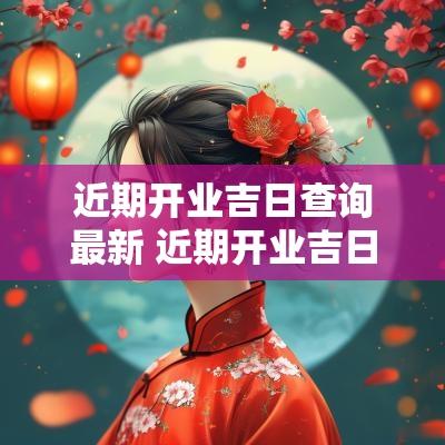 近期开业吉日查询最新 近期开业吉日查询最新吉日