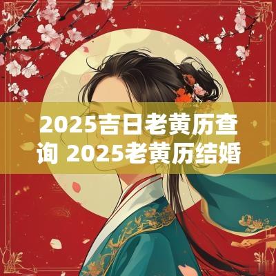 2025吉日老黄历查询 2025老黄历结婚吉日