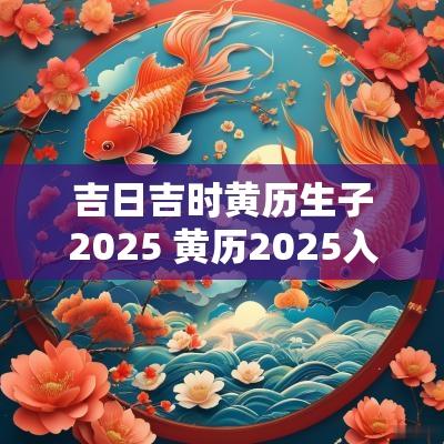 吉日吉时黄历生子2025 黄历2025入伙吉日查询