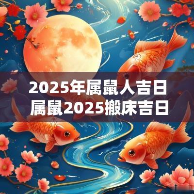 2025年属鼠人吉日 属鼠2025搬床吉日