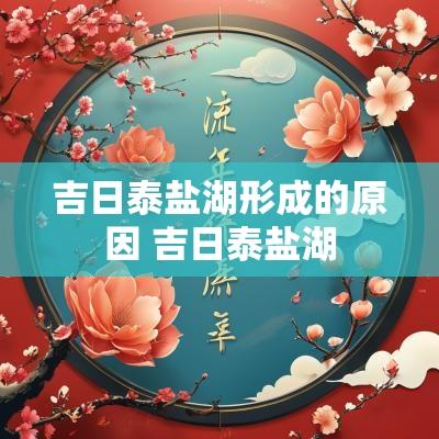 吉日泰盐湖形成的原因 吉日泰盐湖