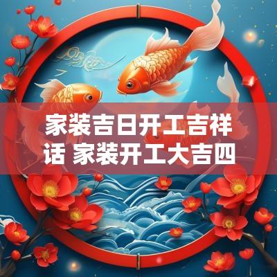 家装吉日开工吉祥话 家装开工大吉四句吉言
