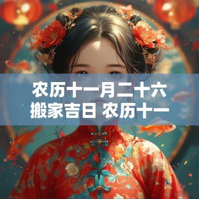 农历十一月二十六搬家吉日 农历十一月搬家吉日一览表2025