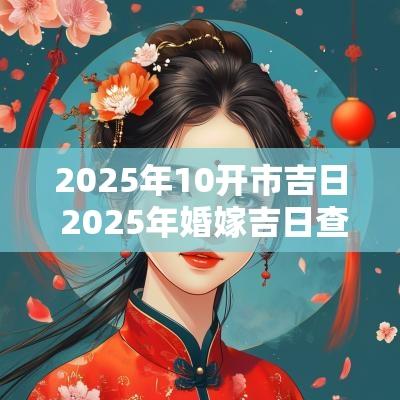 2025年10开市吉日 2025年婚嫁吉日查询