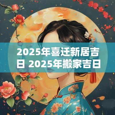 2025年喜迁新居吉日 2025年搬家吉日吉时