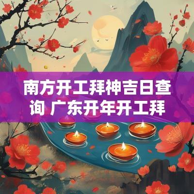 南方开工拜神吉日查询 广东开年开工拜神的正确流程