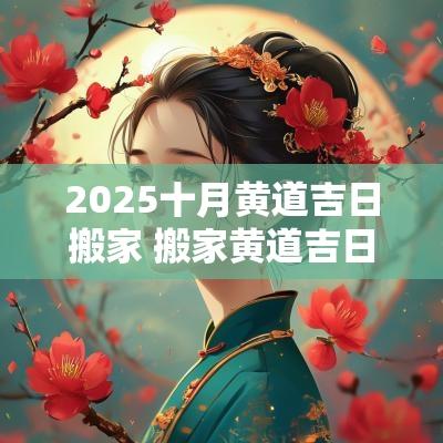 2025十月黄道吉日搬家 搬家黄道吉日2025上海