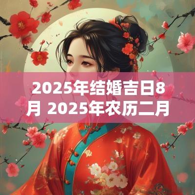 2025年结婚吉日8月 2025年农历二月结婚吉日表