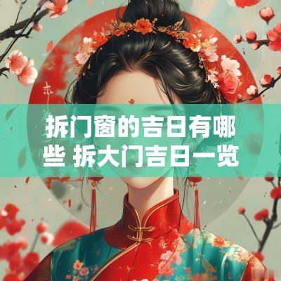 拆门窗的吉日有哪些 拆大门吉日一览表