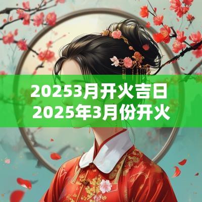 20253月开火吉日 2025年3月份开火吉日