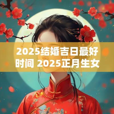 2025结婚吉日最好时间 2025正月生女宝的吉日