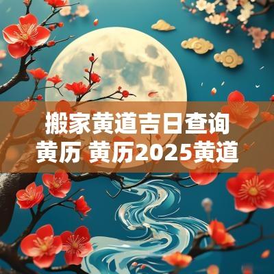 搬家黄道吉日查询黄历 黄历2025黄道吉日搬家