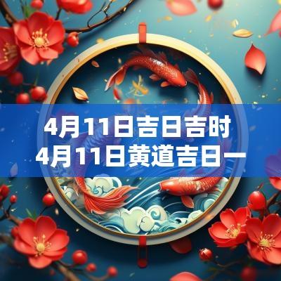 4月11日吉日吉时 4月11日黄道吉日一览表