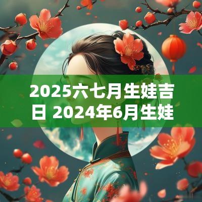 2025六七月生娃吉日 2025年6月生娃吉日一览表