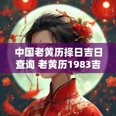 中国老黄历择日吉日查询 老黄历1983吉日查询